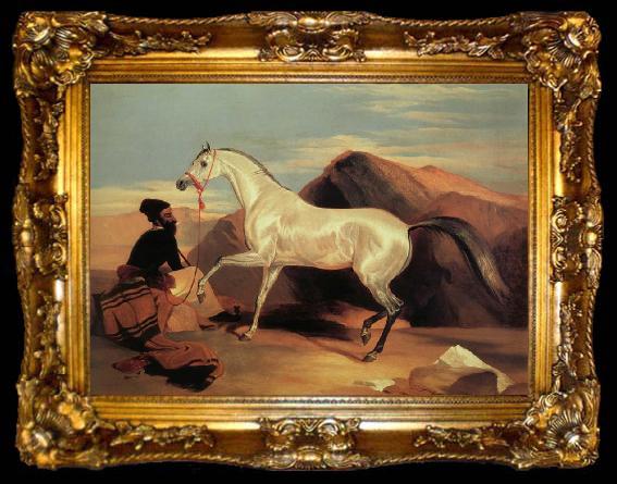 framed  Sir Edwin Landseer Arab stable ion, ta009-2